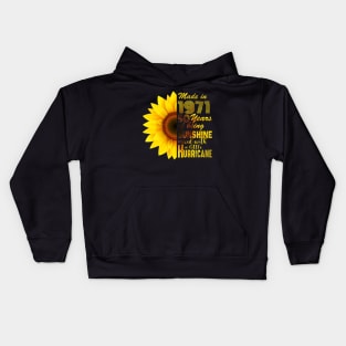 50th Birthday Sunflower Gift Idea Kids Hoodie